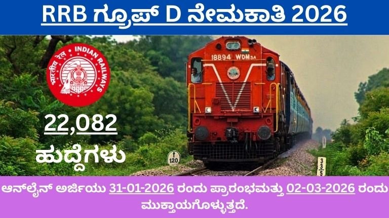 RRB Group D Recruitment 2026: 22,082 Vacancies | Online Apply, Salary, Eligibility